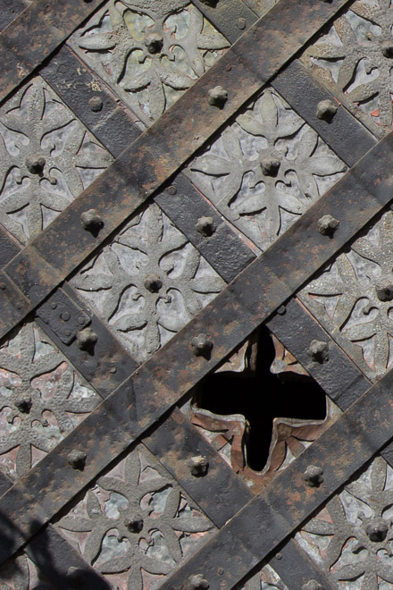 Detal - brama na krakowskim Starym Mieście