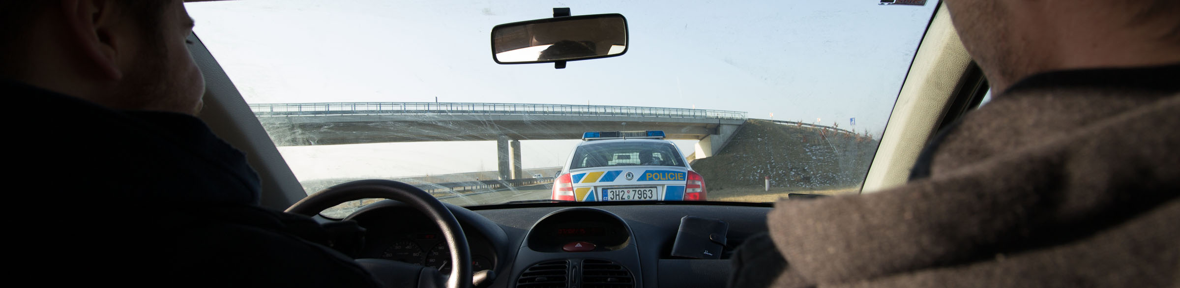 Czeska policja na autostradzie