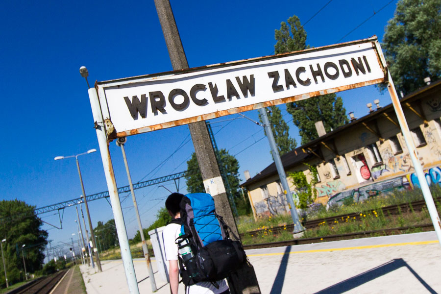Peron na stacji Wrocław Zachodni
